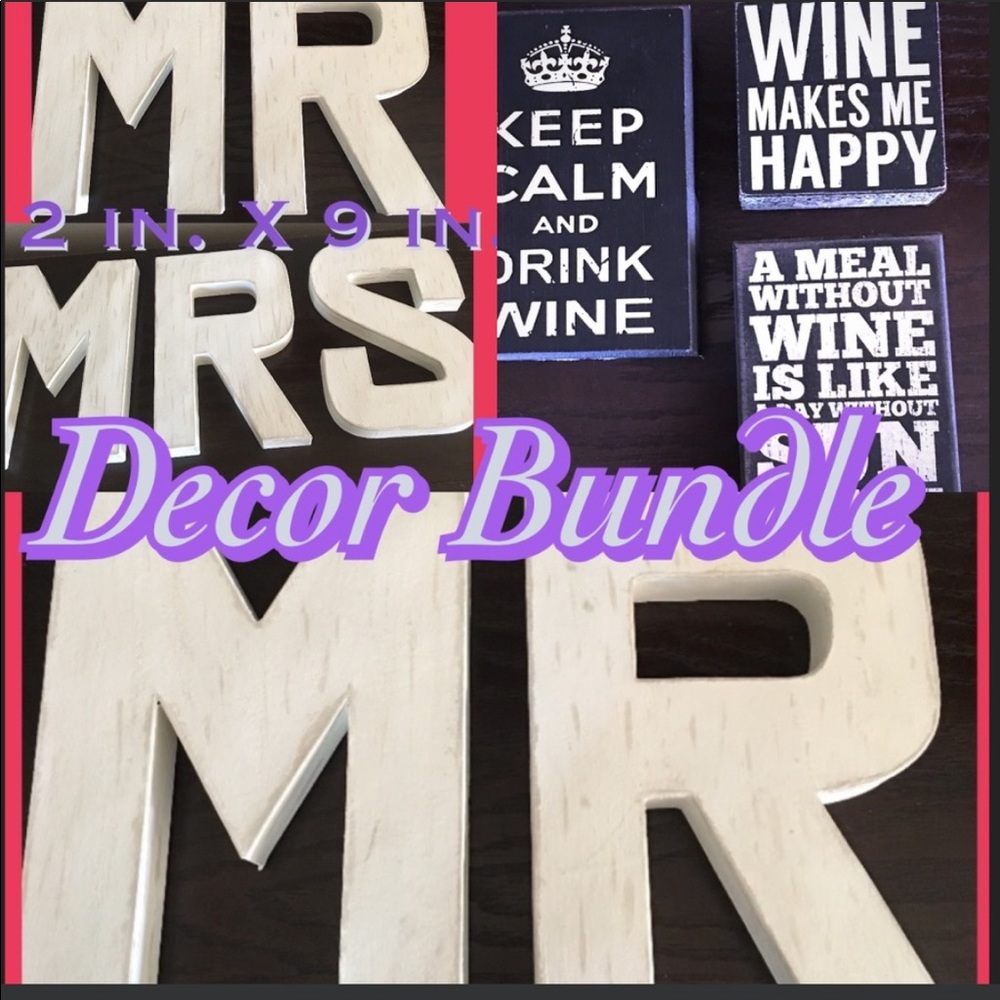 Mr & Mrs signs an wine post